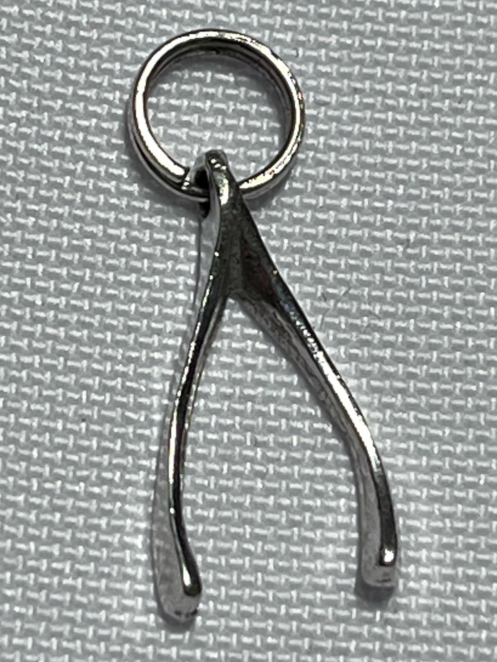 Vintage Sterling Silver Wishbone Charm Pendant
Retro